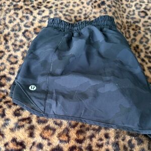 lululemon athletica Black Camo Athletic Shorts
